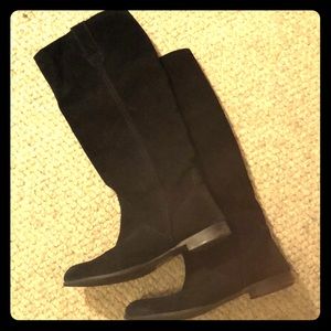 BDG black suede boots
